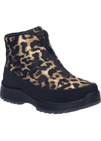 Stiefelette Josef Seibel "Colorado 55, schwarz-leo", Damen, Gr. 44, schwarz (schwarz, leo), Obermaterial: 100% Textilmaterial TEXMAT., Schuhe Stiefelette