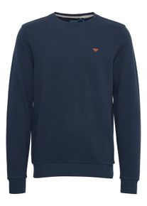 Rundhalspullover Blend "Rundhalspullover BHLobs", Herren, Gr. L, blau (marineblaus), Obermaterial: 100% Baumwolle CO., unifarben, Pullover Rundhalspullover