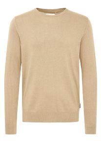 Strickfleece-Pullover Blend "Strickpullover BHPullover", Herren, Gr. M, beige (cornstalk), Obermaterial: 78% Viskose CV. 22% Polyester PES., Pullover Strickfleece-Pullover