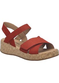 Sandale Josef Seibel "Evita 03, rot", Damen, Gr. 36, rot, Obermaterial: 100% Rindsleder Leather cow., Schuhe Sandale