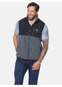 Fleeceweste Jan Vanderstorm "Fleeceweste FINNSEN", Herren, Gr. XXL, blau, Obermaterial: 100% Polyester COOLMAX PES(Coolmax)., Westen Fleeceweste
