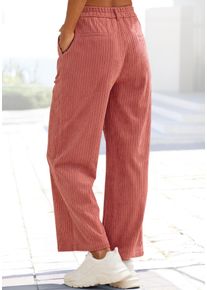 Culotte Buffalo, Damen, Gr. 46, N-Gr, rose, Cord, Obermaterial: 100% Polyester, unifarben, figurumspielend 7/8-L&auml;nge, Hosen Culotte, in Cord-Qualit&auml;t, 7/8 L&auml;nge, Topseller