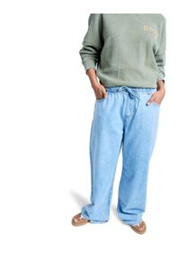 Relax-fit-Jeans Roxy "Stunning View Beau Blue", Damen, Gr. 26 (XS), beau blau, Obermaterial: 100% Walkfrottier;, Jeans Relax-fit-Jeans