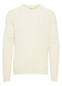 !Solid Strickfleece-Pullover SOLID "Strickpullover SDMalcolm", Herren, Gr. XL, beige (pristine), Obermaterial: 92% Baumwolle CO. 8% Nylon NY., Pullover Strickfleece-Pullover