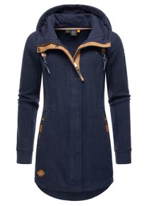 Kapuzensweatjacke Ragwear "Fleecejacke Letti Fleece", Damen, Gr. XS, blau (navy), Obermaterial: 100% Polyester PES., Sweatjacken Kapuzensweatjacke
