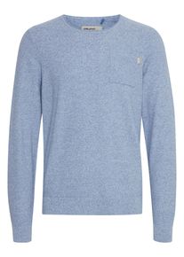 Strickfleece-Pullover Blend "Strickpullover bhpullover", Herren, Gr. S, blau (dutch blau), Obermaterial: 100% Baumwolle CO., Pullover Strickfleece-Pullover