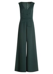 Jumpsuit Vera Mont "Jumpsuit mit weitem Bein", Damen, Gr. 48, EURO, gr&uuml;n (mystic gr&uuml;n), Obermaterial: 95% Polyester PES. 5% Elasthan EL., Overalls Jumpsuit
