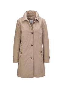 Langmantel GOLDNER "Mantel f&uuml;r jede Jahreszeit", Damen, Gr. 44, beige (taupe), Obermaterial: 47% Polyester PES. 44% Baumwolle CO. 9% Polyamid PA., Sonstiges, M&auml;ntel Langmantel, Sehr vielseitig dank herausnehmbarem Innenfutter