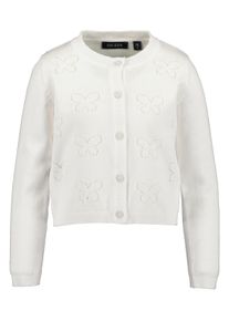 Strickjacke Blue Seven "Blue Seven Strickjacke", M&auml;dchen, Gr. 116, 0001, wei&szlig;, 100% Baumwolle, regular fit, Rundhals, Strickjacken Strickjacke