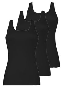 Achselhemd Nina von C. "3er Pack Damen Achselhemd Daily", Damen, Gr. 48, N-Gr, schwarz, Obermaterial: 100% Baumwolle CO., Unterhemden Achselhemd