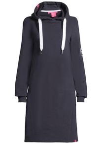 Midikleid SALZHAUT "Knielanges Kleid (Midi) M&Ouml;&Ouml;V KLEID", Damen, Gr. XS, EURO, blau (navy), Obermaterial: 65% Baumwolle CO. 35% Polyester PES., Kleider Midikleid