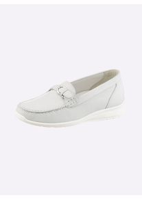 Waldl&auml;ufer Slipper WALDL&Auml;UFER, Damen, Gr. 8, ecru, Nubukleder, Schuhe Slipper