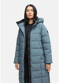 Winterjacke Marikoo "Marikoo Lanitaa Damen Winter Steppmantel Parka N079", Damen, Gr. XL, blau (stormyblau), Obermaterial: 100% Polyester PES., Jacken Winterjacke