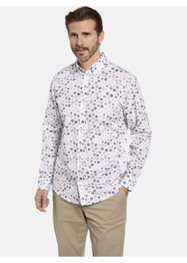 Langarmhemd Babista "Hemd MARLITOTE", Damen, Gr. S, weit, wei&szlig; (wei&szlig; gemustert), Obermaterial: 100% Baumwolle CO., Hemden Langarmhemd