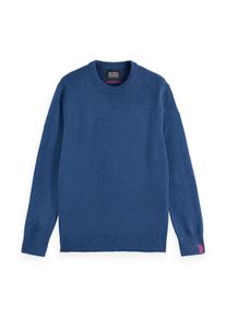 Scotch & Soda Sweater SCOTCH & SODA "Strickpullover Soft Knit Regular Fit Crew Neck", Herren, Gr. XXL, blau (dunkelblau), Obermaterial: 62% Polyacryl PAN. 30% Nylon NY. 6% Wolle mw. 2% Elasthan EL., Sweatshirts Sweater