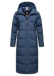 Wintermantel Ragwear "Wintermantel Patrise", Damen, Gr. 3XL, blau (indigo blau), Obermaterial: 100% Polyester PES. Obermaterial: Futter: 100% Polyester PES. 100% Polyester PES., M&auml;ntel Wintermantel