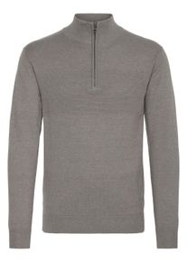 Troyer INDICODE "Troyer IDErno", Herren, Gr. 3XL, grau (grau mix), Obermaterial: 80% Baumwolle CO. 20% Polyamid PA., Pullover Troyer