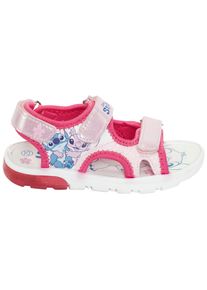 Sandale Disney "LILO & STITCH", M&auml;dchen, Gr. 30, pink, Synthetik, Schuhe Sandale, mit cooler Blinkfunktion