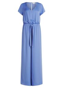 Jumpsuit Vera Mont "Jumpsuit unifarben", Damen, Gr. 40, EURO, blau (blau viola), Obermaterial: 100% Polyester PES., Overalls Jumpsuit