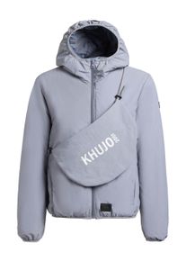 Outdoorjacke Khujo "Outdoorjacke Shelly2", Damen, Gr. L, blau (misty blau), Obermaterial: 100% Nylon NY. Obermaterial: Futter: 100% Nylon NY. 100% Polyester PES., gerade, hoch geschlossener Ausschnitt, eng Rollkanten, Jacken Outdoorjacke, packbare Damen &Uuml;bergangsjacke mit Tasche