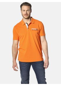 Poloshirt Jan Vanderstorm "Poloshirt JAKOV", Herren, Gr. L, orange, Obermaterial: 100% Baumwolle CO., Shirts Poloshirt