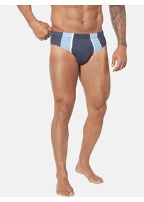 Slip Jan Vanderstorm "4er Pack Sportslip KADEWIN", Herren, Gr. L, blau, Obermaterial: 50% Baumwolle CO. 50% Polyester PES., Unterhosen Slip