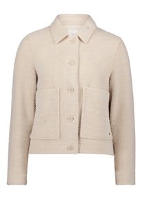 BETTY & CO Outdoorjacke BETTY & CO "Casual-Jacke mit Kragen", Damen, Gr. 46, rosa (shiny powder), Obermaterial: 60% Polyester PES. 40% Polyamid PA., Sweatshirts Outdoorjacke