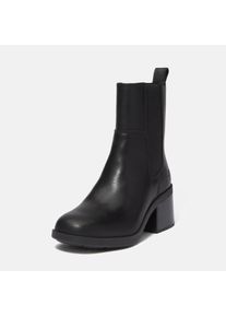 Chelseaboots Timberland "BELLEVAUX - MID CHELSEA BOOT", Damen, Gr. 38, schwarz (schwarz full grain), Leder, Schuhe Chelseaboots, Stiefelette, Winterschuhe, Ankle Boots