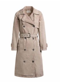 Trenchcoat Khujo "Trenchcoat Enza", Damen, Gr. XL, braun (latte braun), Obermaterial: 100% Baumwolle CO., M&auml;ntel Trenchcoat