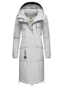 Wintermantel Ragwear "Wintermantel Refutura Remake", Damen, Gr. L, grau (light grau), Obermaterial: 100% Polyester Pol. recyc.. Obermaterial: Futter: 100% Polyester Pol. recyc.. 100% Polyester PES., M&auml;ntel Wintermantel