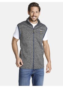 Funktionsweste Jan Vanderstorm "Weste MALDEVIN", Herren, Gr. 60, grau (grau melange), Obermaterial: 92% Polyester COOLMAX PES(Coolmax). 8% Elasthan EL., Westen Funktionsweste
