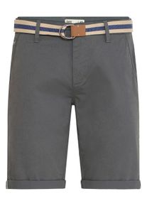 !Solid Chinoshorts SOLID "Chinoshorts SDMonty", Herren, Gr. XL, N-Gr, grau (dunkelgrau), Obermaterial: 98% Baumwolle CO. 2% Elasthan EL., Hosen Chinoshorts