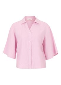 Klassische Bluse Cartoon "Leinenbluse mit Kragen", Damen, Gr. 36, rosa (corsage), Obermaterial: 100% Leinen LI., Blusen Klassische Bluse