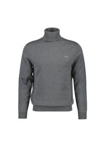 Sweater Gant "Strickpullover CLASSIC COTTON ROLLERNECK", Herren, Gr. 3XL, grau, Obermaterial: 100% Baumwolle CO., Sweatshirts Sweater