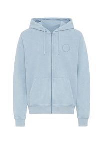Kapuzensweatjacke Blend "Hoodie BHFactor", Herren, Gr. M, blau (faded denim), Obermaterial: 100% Baumwolle CO., Sweatjacken Kapuzensweatjacke