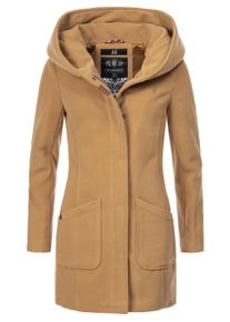 Wintermantel Marikoo "Wintermantel Maikoo", Damen, Gr. XXL, braun, Obermaterial: 90% Polyacryl PAN. 8% Viskose CV. 2% Elasthan EL. Obermaterial: Futter: 100% Polyester PES. 100% Polyester PES., M&auml;ntel Wintermantel
