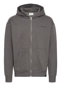 !Solid Sweatjacke SOLID "Sweatjacke SDHENNE", Herren, Gr. XL, grau (iron gate), Obermaterial: 60% Baumwolle CO. 40% Polyester PES., Sweatjacken Sweatjacke