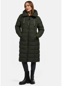Winterjacke Navahoo "Navahoo Mondmaedchen Damen Winter Steppmantel N036", Damen, Gr. M, gr&uuml;n (olive), Obermaterial: 100% Polyester PES., Jacken Winterjacke