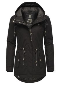 Wintermantel Ragwear "Winterjacke Monadis Black Label", Damen, Gr. M, schwarz (schwarz22), Obermaterial: 65% Polyester PES. 35% Baumwolle CO. Obermaterial: Futter: 100% Polyester PES. 100% Polyester PES., M&auml;ntel Wintermantel