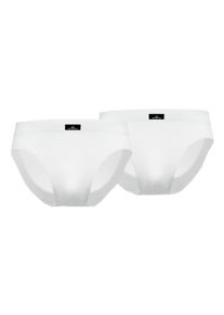 G&ouml;tzburg Slip G&Ouml;TZBURG "Slip 2er Pack", Herren, Gr. L, wei&szlig;, Obermaterial: 95% Baumwolle CO. 5% Elasthan EL., Unterhosen Slip