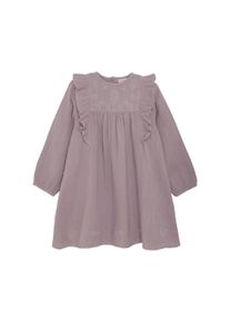 Sommerkleid Minymo "Sommerkleid MIDress LS w. Emb", M&auml;dchen, Gr. 122, N-Gr, bunt (elderberry), Obermaterial: 100% Baumwolle CO., Kleider Sommerkleid