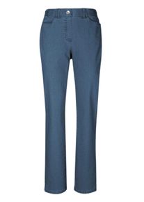 Regular-fit-Jeans GOLDNER "Klassische Jeansschlupfhose MARTHA", Damen, Gr. 54, N-Gr, blau (hellblau), Obermaterial: 78% Baumwolle CO. 20% Polyester PES. 2% Elasthan EL., Jeans Regular-fit-Jeans