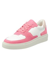 Sneaker Gant "Sneaker JULICE", Damen, Gr. 37, wei&szlig; (wei&szlig;, pink), Obermaterial: 100% Rindsleder Leather cow. Futter: 100% Textilmaterial TEXMAT. 100% Gummi rubber., Schuhe Sneaker