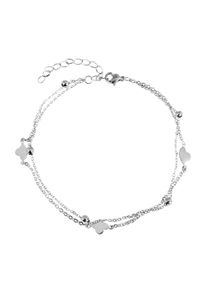 Adelia&acute;s Armband ADELIA&acute;S "Damen Armband &iquest; Herz aus Edelstahl 24+5 cm" Gr. 29, silber, Armb&auml;nder, Damen, Edelstahl, Armband