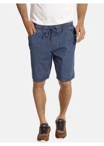 Bermudas Jan Vanderstorm "Schlupfshort FILEMON", Herren, Gr. 70, blau, Obermaterial: 100% Baumwolle CO., comfort fit knielang, Hosen Bermudas