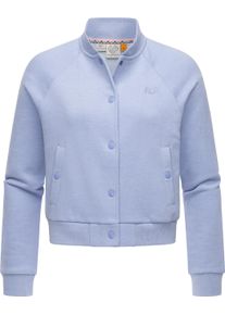 Bomberjacke Ragwear "Collegejacke Simonette", Damen, Gr. 4XL, blau, Obermaterial: 70% Baumwolle CO. 30% Polyester PES., Jacken Bomberjacke