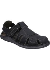 Sandale Josef Seibel "Maverick 01, schwarz", Herren, Gr. 41, schwarz, Obermaterial: 100% Rindsleder Leather cow., Schuhe Sandale