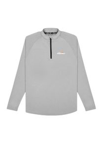 Longsweatshirt Ellesse "Longsleeve Bovaro 1/2 Zip Top", Herren, Gr. L, grau, Obermaterial: 100% Polyester PES., Sweatshirts Longsweatshirt