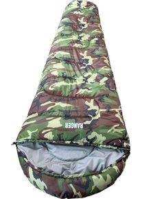 Mumienschlafsack EXPLORER "Ranger Camping Schlafsack 230x80x55cm Outdoor -18C", bunt (camouflage (tarnfarben)), Schlafs&auml;cke, B/L: 80cm x 230cm,mit Rei&szlig;verschluss, Obermaterial: 100% Polyester, Mumienschlafsack, L:230cm