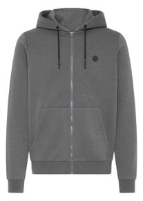 Kapuzensweatjacke Blend "Kapuzenfleecejacke BHTolle", Herren, Gr. XL, grau (iron gate), Obermaterial: 80% Polyester PES. 20% Baumwolle CO., Sweatjacken Kapuzensweatjacke